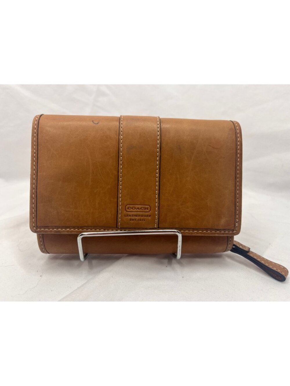 Vintage Coach Leatherware Tan Leather Wallet Organizer Y2K